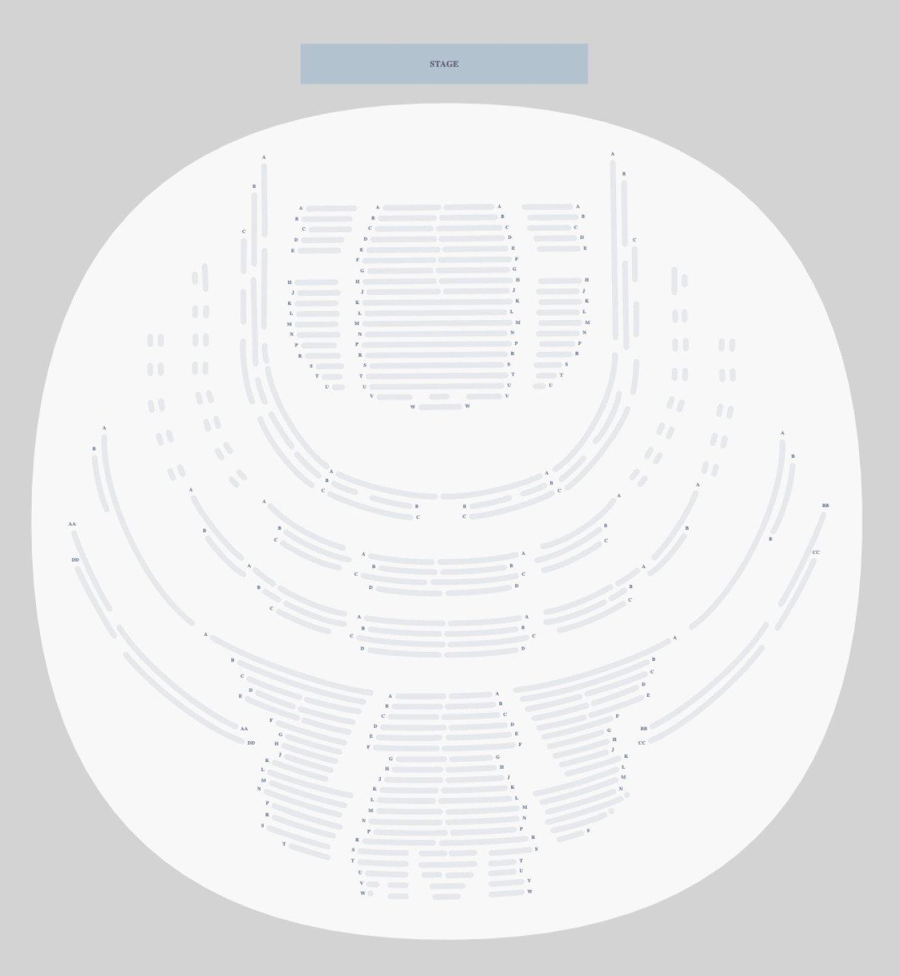 Distribuzione posti Royal Opera House